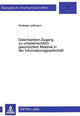 Book cover of: Datenbanken-Zugang Zu Urheberrechtlich Geschuetztem Material in Der Informationsgesellschaft
