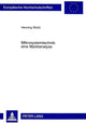 Book cover of: Mikrosystemtechnik: eine Marktanalyse. By: Henning Wicht