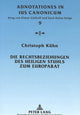 Book cover of: Rechtsbeziehungen Des Heiligen Stuhls Zum Europarat
