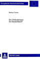 Book cover of: Ein Ombudsmann Fuer Deutschland?
