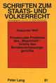 Book cover of: Prozessuale Probleme des «Maastricht»-Urteils des Bundesverfassungsgerichts. By: Alexander Wolf