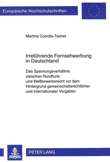 Book cover of: Irrefuehrende Fernsehwerbung in Deutschland
