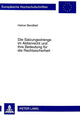 Book cover of: Satzungsstrenge Im Aktienrecht Und Ihre Bedeutung Fuer Die Rechtssicherheit. By: Heiner Bendfeld