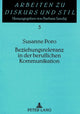 Book cover of: Beziehungsrelevanz in der beruflichen Kommunikation. By: Susanne Poro