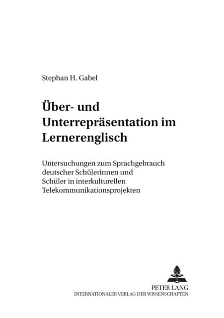 Book cover of: Ueber- und Unterrepraesentation im Lernerenglisch