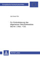 Book cover of: Zur Konkretisierung des allgemeinen Gleichheitssatzes des Art. 3 Abs. 1 GG. By: Joo-Hwan Kim