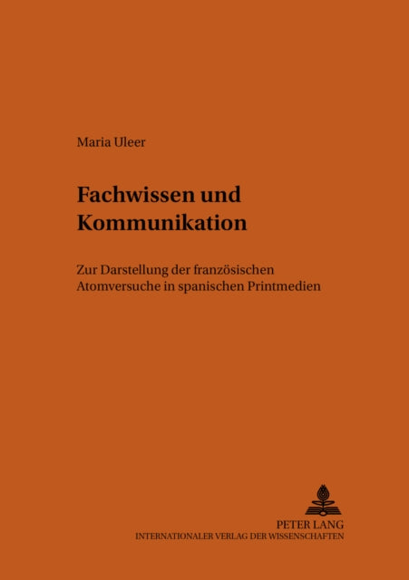 Book cover of: Fachwissen und Kommunikation