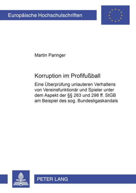 Book cover of: Korruption Im Profifußball