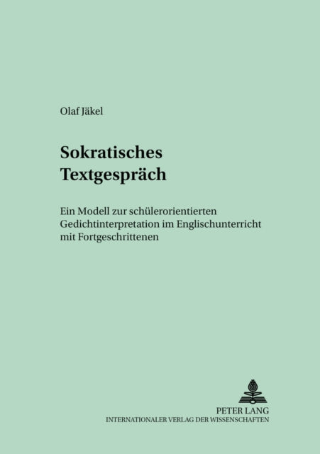 Book cover of: Sokratisches Textgespraech