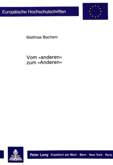 Book cover of: Vom «anderen» zum «Anderen»