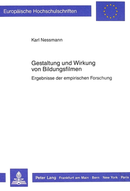 Book cover of: Gestaltung und Wirkung von Bildungsfilmen