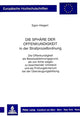 Book cover of: Die Sphaere der Offenkundigkeit in der Strafprozessordnung