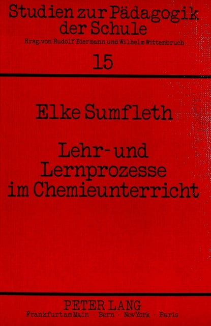 Book cover of: Lehr- und Lernprozesse im Chemieunterricht