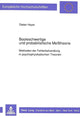 Book cover of: Booleschwertige und probabilistische Metheorie