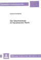 Book cover of: Der Gleichheitssatz im franzoesischen Recht