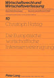 Book cover of: Die Europaeische wirtschaftliche Interessenvereinigung