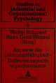 Book cover of: Aspekte der Leistungsfaehigkeit -- Different aspects of performance