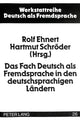 Book cover of: Das Fach Deutsch als Fremdsprache in den deutschsprachigen Laendern