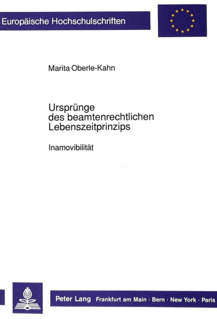 Book cover of: Urspruenge des beamtenrechtlichen Lebenszeitprinzips