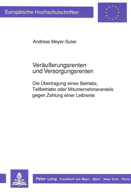 Book cover of: Veraeuerungsrenten und Versorgungsrenten