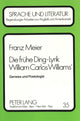 Book cover of: Die fruehe Ding-Lyrik William Carlos Williams'
