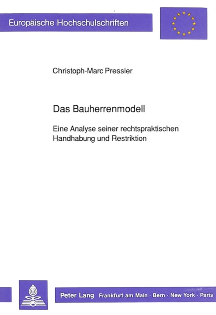 Book cover of: Das Bauherrenmodell