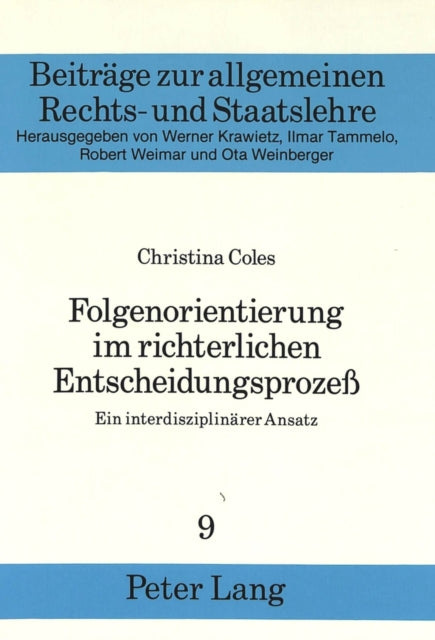 Book cover of: Folgenorientierung im richterlichen Entscheidungsproze