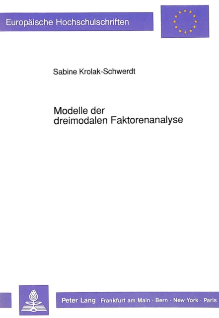 Book cover of: Modelle der dreimodalen Faktorenanalyse