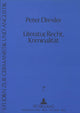 Book cover of: Literatur, Recht, Kriminalitaet