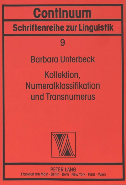 Book cover of: Kollektion, Numerialklassifikation und Transnumerus