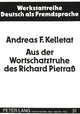 Book cover of: Aus der Wortschatztruhe des Richard Pietra