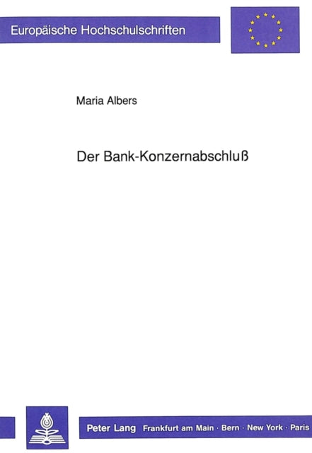 Book cover of: Der Bank-Konzernabschlu