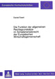 Book cover of: Die Funktion der allgemeinen Rechtsgrundsaetze im Schadenersatzrecht der Europaeischen Wirtschaftsgemeinschaft