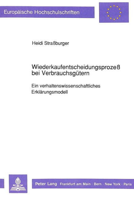 Book cover of: Wiederkaufentscheidungsproze bei Verbrauchsguetern