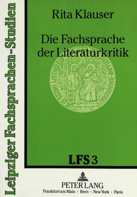 Book cover of: Die Fachsprache der Literaturkritik