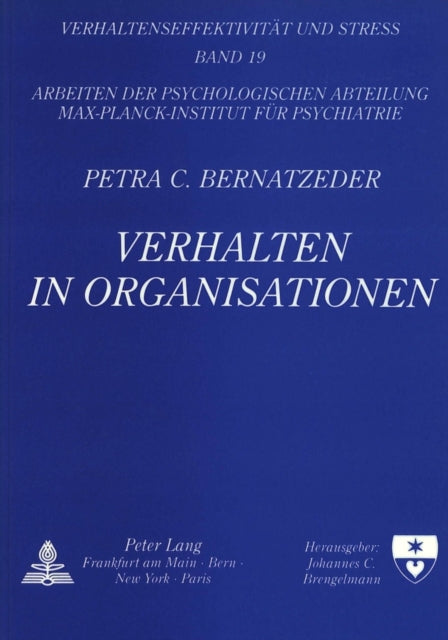 Book cover of: Verhalten in Organisationen