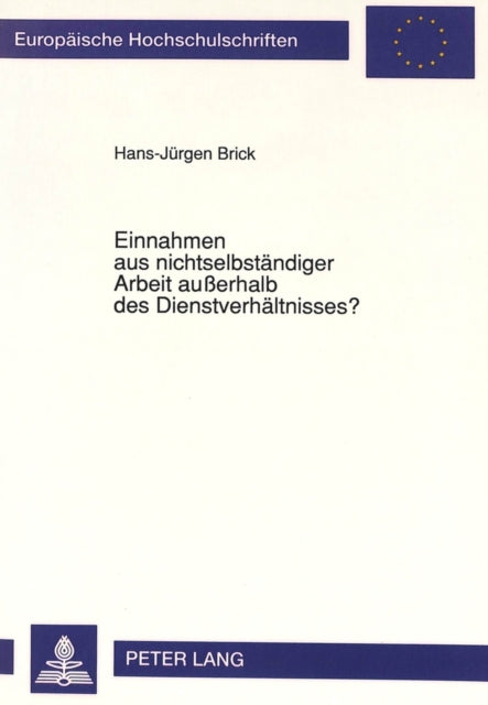 Book cover of: Einnahmen aus nichtselbstaendiger Arbeit auerhalb des Dienstverhaeltnisses?