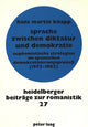 Book cover of: Sprache zwischen Diktatur und Demokratie