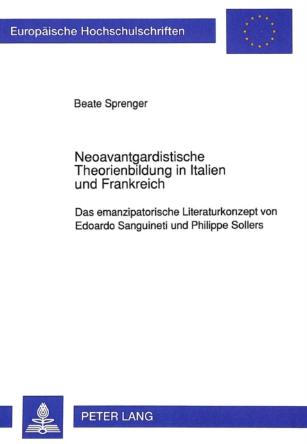 Book cover of: Neoavantgardistische Theorienbildung in Italien und Frankreich