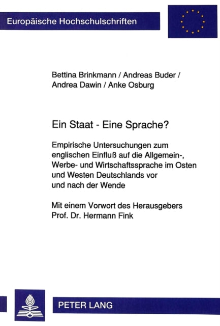 Book cover of: Ein Staat - Eine Sprache?