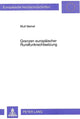 Book cover of: Grenzen europaeischer Rundfunkrechtsetzung