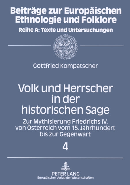 Book cover of: Volk Und Herrscher in Der Historischen Sage