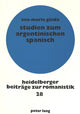 Book cover of: Studien zum argentinischen Spanisch