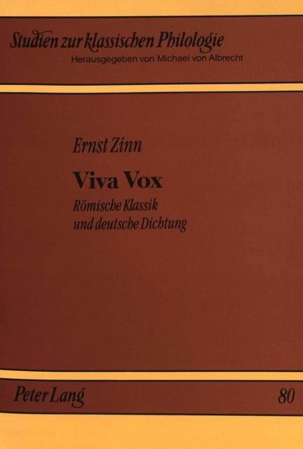 Book cover of: Viva Vox. By: Ernst Zinn