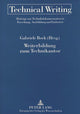 Book cover of: Weiterbildung zum Technikautor