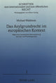 Book cover of: Das Asylgrundrecht im europaeischen Kontext