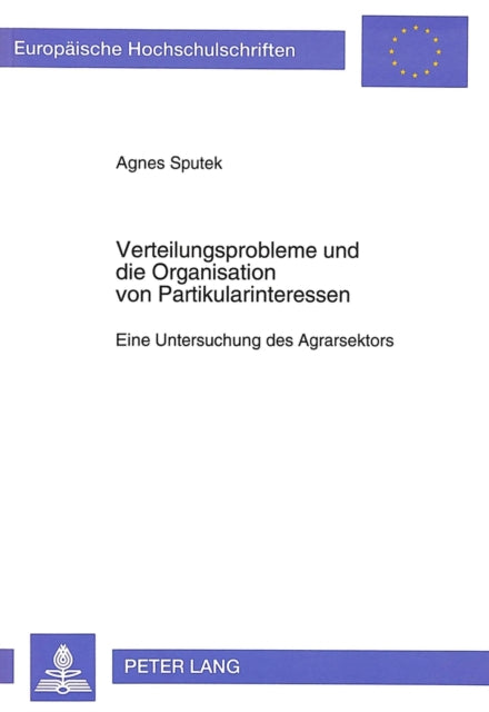 Book cover of: Verteilungsprobleme und die Organisation von Partikularinteressen
