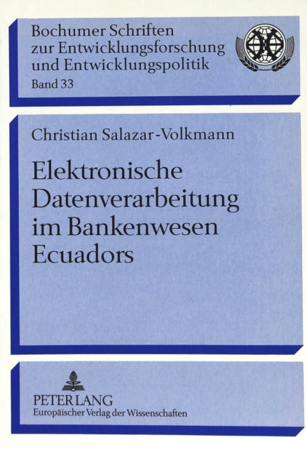Book cover of: Elektronische Datenverarbeitung im Bankenwesen Ecuadors