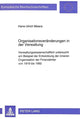 Book cover of: Organisationsveraenderungen in Der Verwaltung