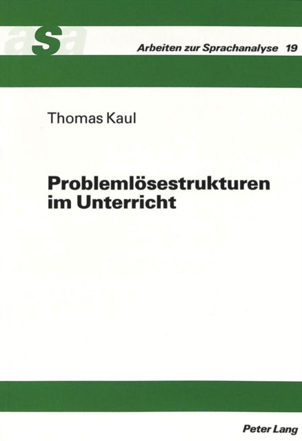 Book cover of: Problemloesestrukturen im Unterricht